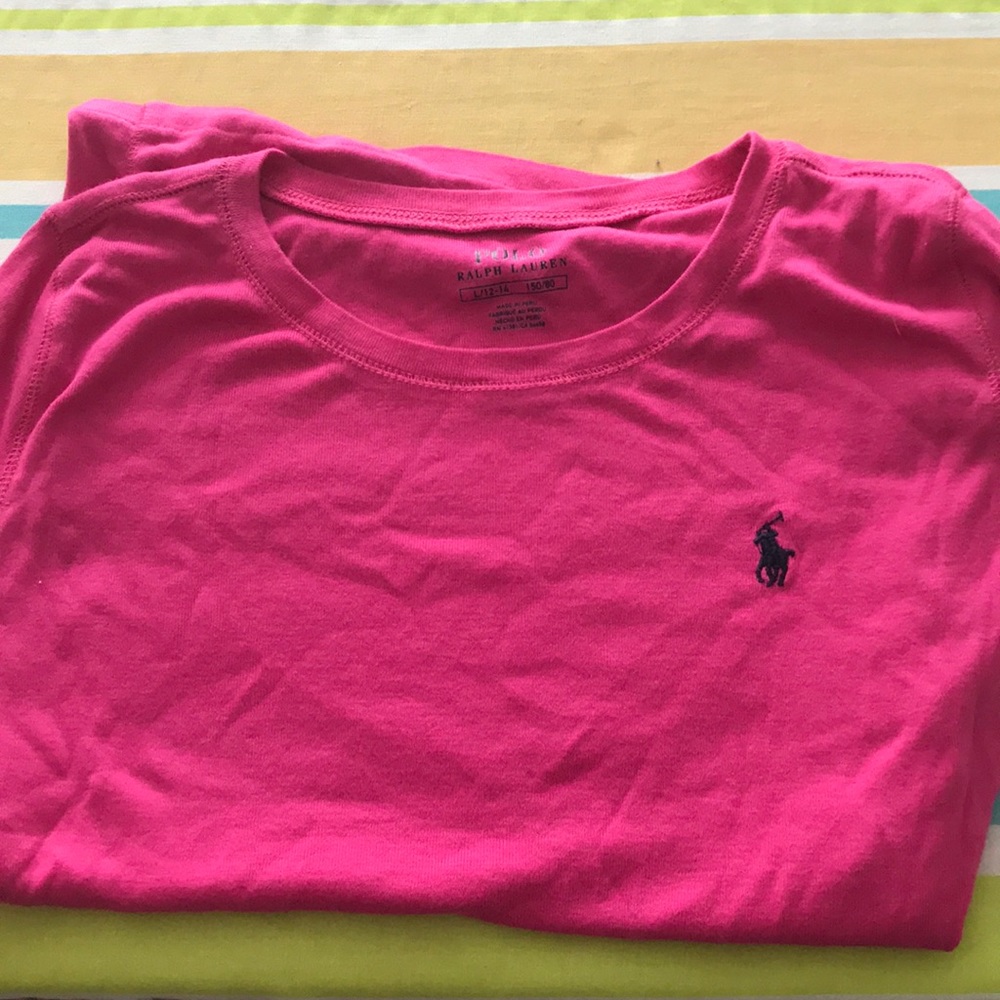 Pink polo shirt